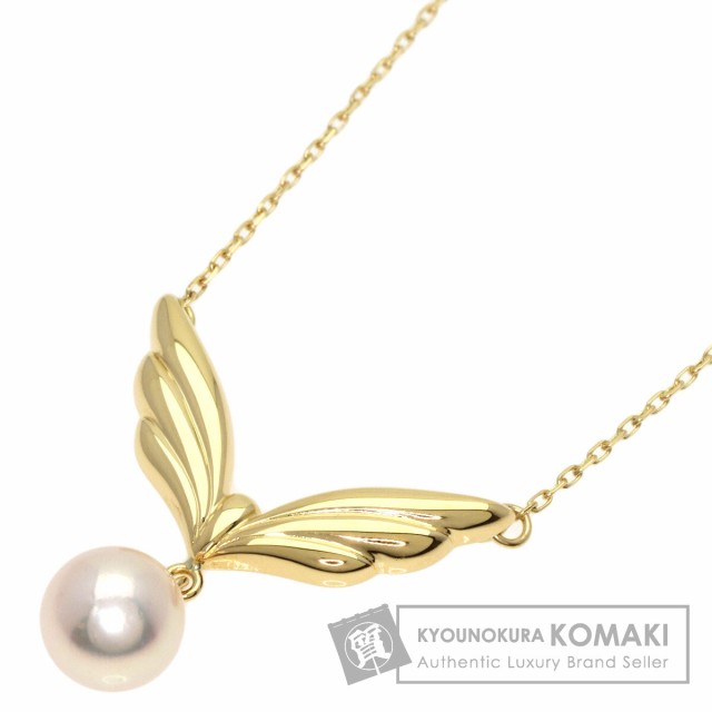 ミキモト MIKIMOTO パール 真珠 ネックレス K18イエローゴールド レディース 中古