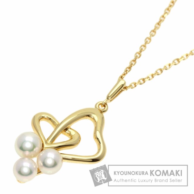 ミキモト MIKIMOTO パール 真珠 ネックレス K18イエローゴールド レディース 中古