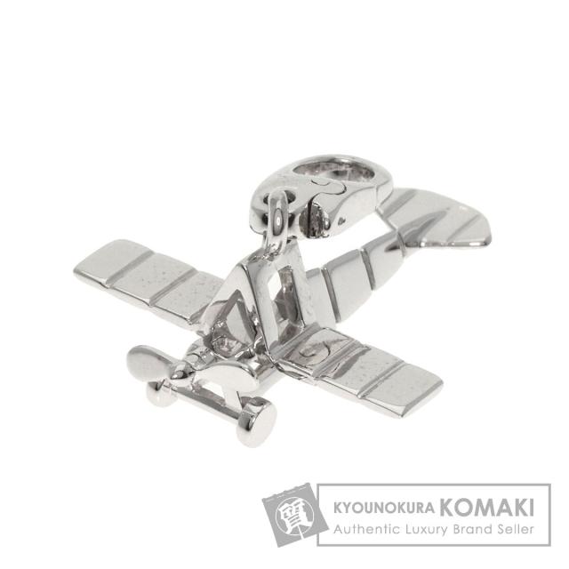 カルティエ CARTIER  飛行機 チャーム  ペンダントトップ K18ホワイトゴールド レディース  中古の通販は