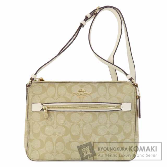 コーチ COACH 91013 シグネチャー ショルダーバッグ PVC レディース 中古