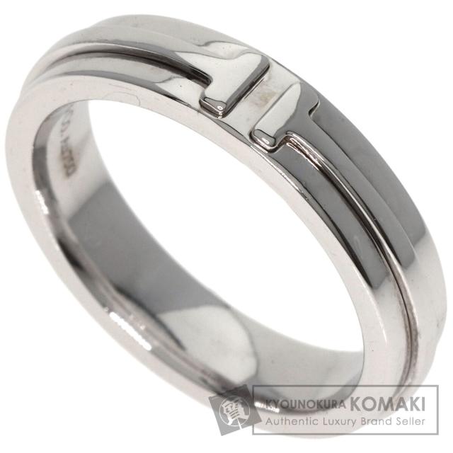 ティファニー TIFFANY&Co. T TWO ナロー リング・指輪 K18ホワイト  