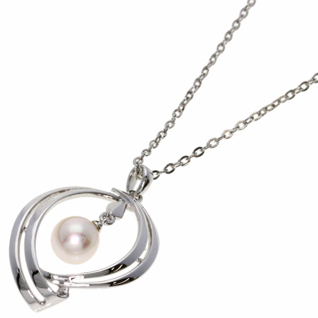 ミキモト MIKIMOTO  アコヤパール 真珠  ネックレス シルバー レディース  中古の通販は