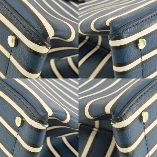 ケイトスペード kate spade  ボーダー 2WAY  トートバッグ PVC レディース  中古の通販は