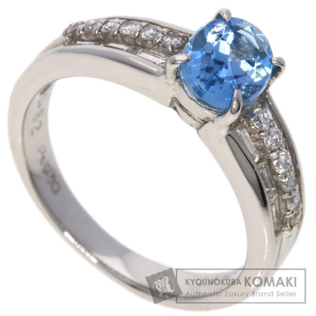 セレクトジュエリー SELECT JEWELRY  アクアマリン ダイヤモンド  リング・指輪 プラチナPT900   中古 99,700円