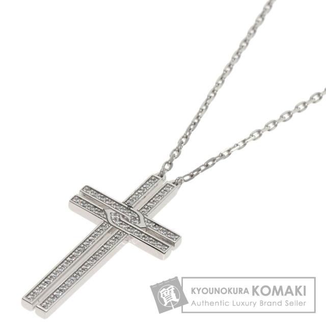 カルティエ CARTIER  クロス ダイヤモンド B7211400  ネックレス K18ホワイトゴールド 中古の通販は