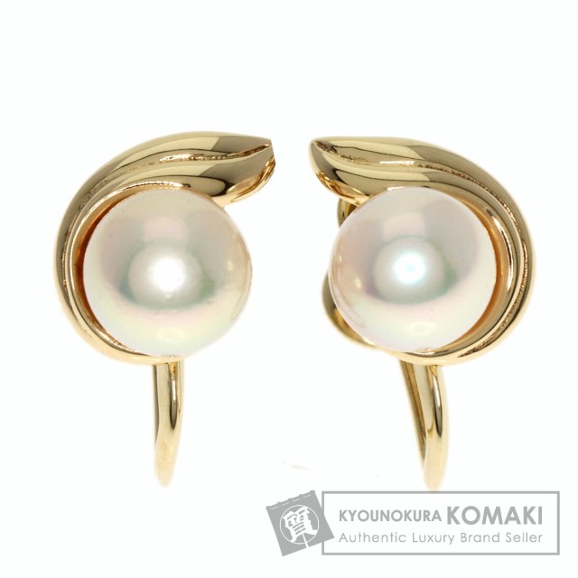 ミキモト MIKIMOTO パール 真珠 イヤリング K14イエローゴールド レディース 中古