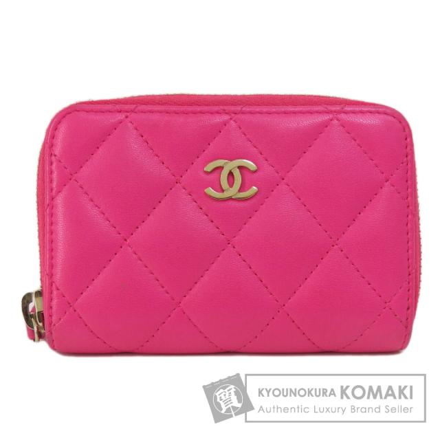 シャネル CHANEL マトラッセ コインケース ラムスキン レディース 中古