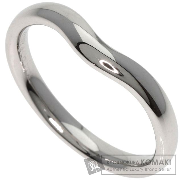 ティファニー Pt950 カーブドバンドリング プラチナ マリッジ 婚約 結婚 TIFFANY&Co. ティファニー カーブド バンド 1P ダイヤモンド