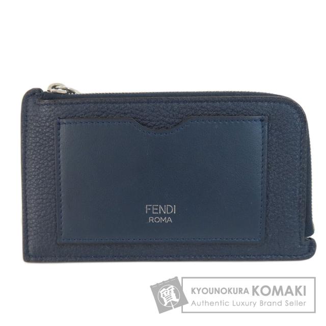 フェンディ FENDI ロゴ カードケース レザー レディース 中古