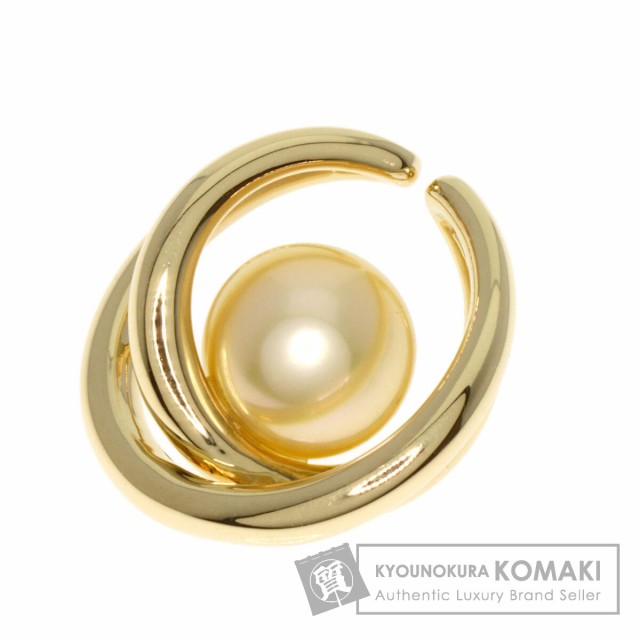 ミキモト MIKIMOTO ゴールデンパール 真珠 TOP ペンダントトップ K18イエローゴールド 中古