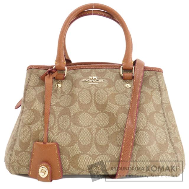 コーチ COACH F34605  シグネチャー 2WAY  ハンドバッグ PVC レディース  中古の通販は 13,745円