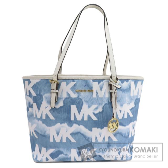 マイケルコース Michael Kors  水彩柄  トートバッグ PVC レディース  中古