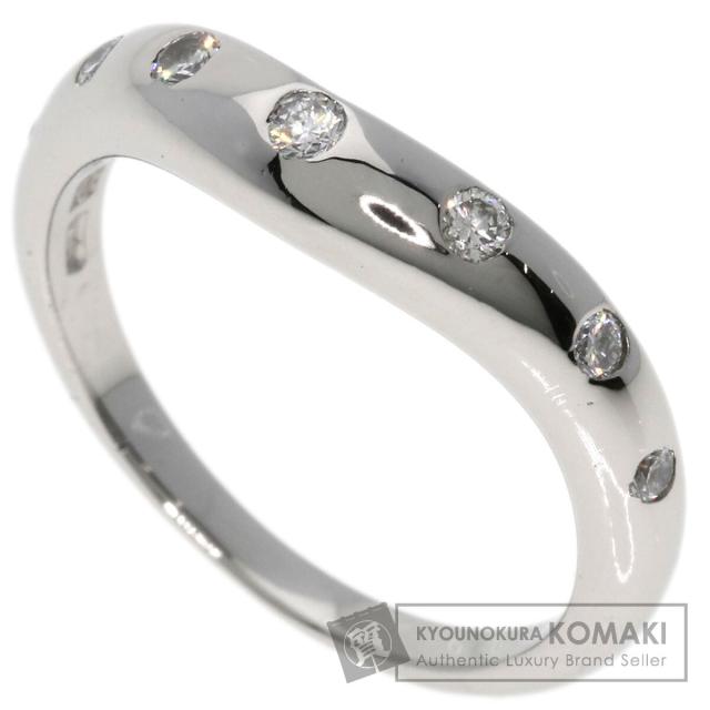 ☆美品☆ブルガリ　Pt950 ダイヤモンド　7P リング　約6号 中古 美品】新品仕上げ済 ブルガリ Pt950 フェディ 7P