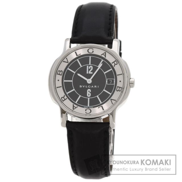 ブルガリ BVLGARI ST35 ソロテンポ 腕時計 ステンレススチール 革 