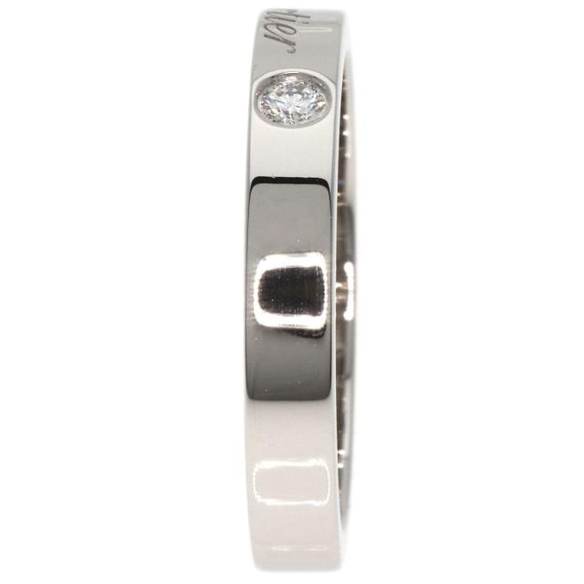 カルティエ CARTIER エングレーブド 2P ダイヤモンド #50 リング