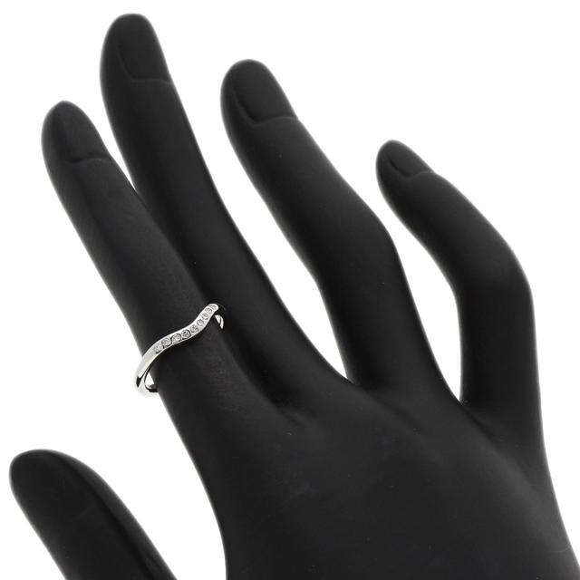 ティファニーカーブドダイヤモンドリングプラチナPt950 バイザヤード