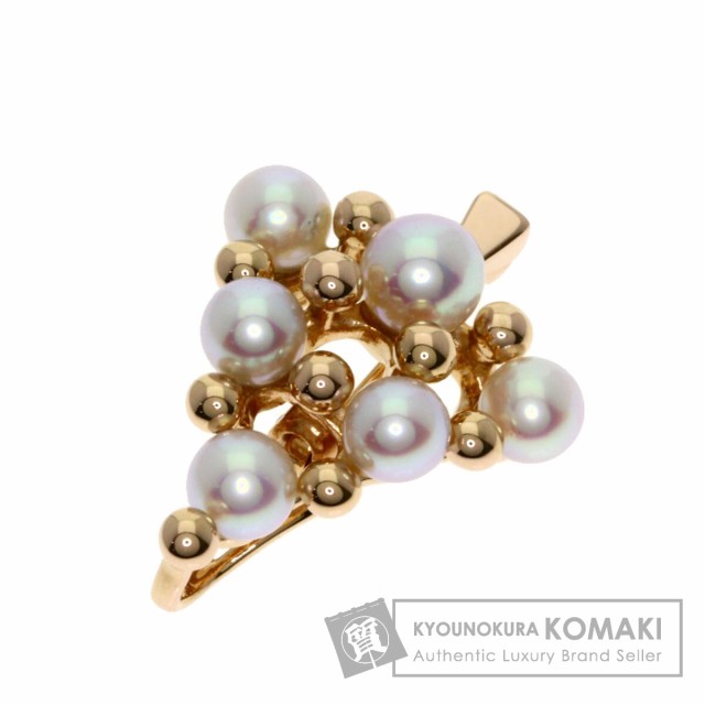 ミキモト MIKIMOTO ツリー パール ペンダント ペンダントトップ K18ピンクゴールド 中古