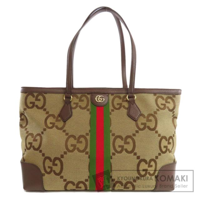 グッチ GUCCI 631685  オフディア GG ミディアム  トートバッグ キャンバス レディース  中古