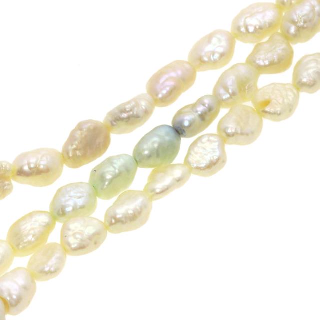 セレクトジュエリー SELECT JEWELRY 淡水パール 真珠 2本セット ネックレス シルバー 中古 ネックレス