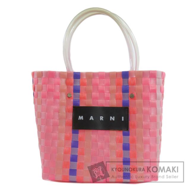 マルニ MARNI  マーケットバッグ  ハンドバッグ ポリプロピレン レディース  中古