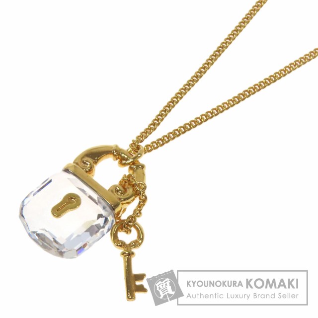 スワロフスキー SWAROVSKI カデナモチーフ ネックレス クリスタル レディース 中古