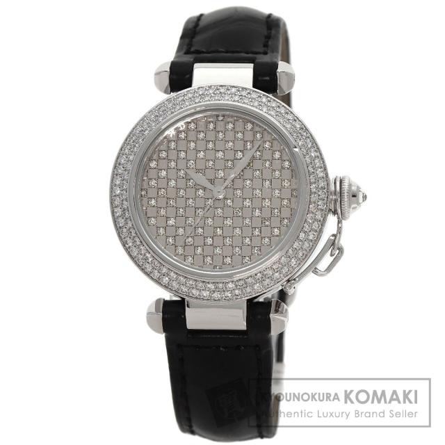 カルティエ CARTIER WJ108251 パシャ 32mm ダイヤモンド メーカーコンプリート 腕時計 中古
