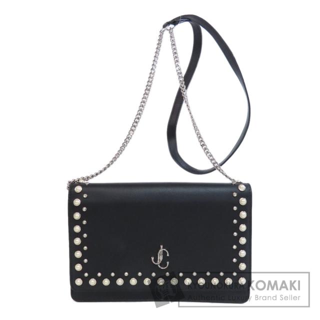 ジミーチュウ Jimmy Choo  スタッズ チェーンウォレット  長財布（小銭入れあり） レザー 中古