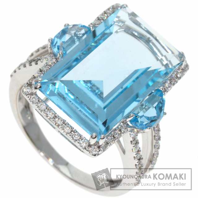 セレクトジュエリー SELECT JEWELRY  ブルートパーズ ダイヤモンド  リング・指輪 18K     中古の通販は