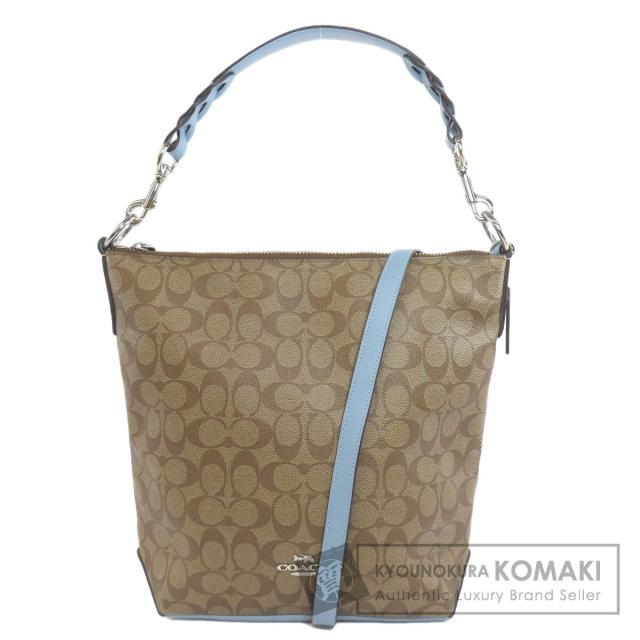 コーチ COACH F31477  シグネチャー 2WAY  ショルダーバッグ PVC レディース  中古