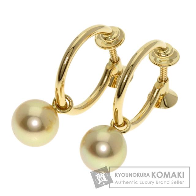 ミキモト MIKIMOTO  パール 真珠  イヤリング K18イエローゴールド レディース  中古の通販はイヤリング