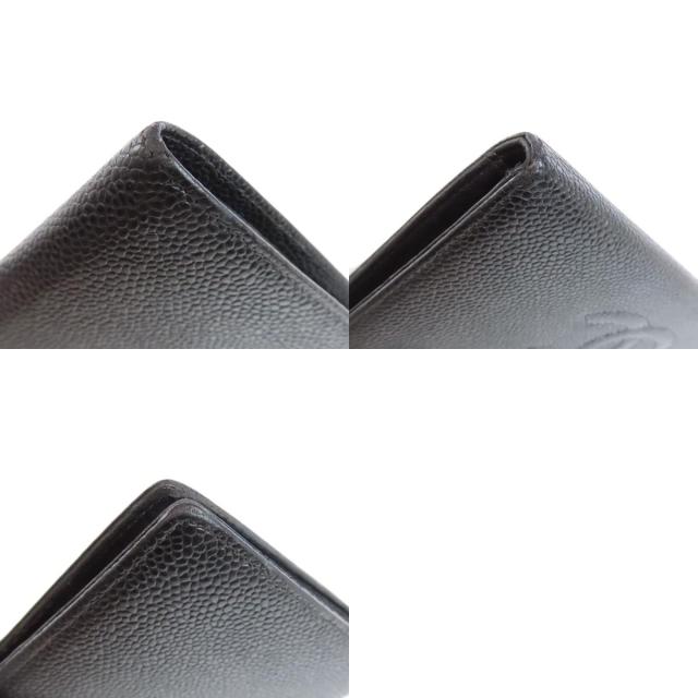 CHANEL シャネル 長財布 がま口 ココマーク ブラック キャビアスキン CHANEL シャネル がま口財布 長財布 レディース キャビアスキン