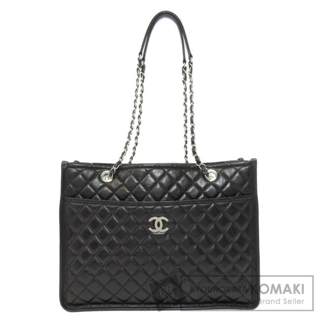 シャネル CHANEL  マトラッセ チェーンバッグ シルバー金具  トートバッグ ラムスキン 中古