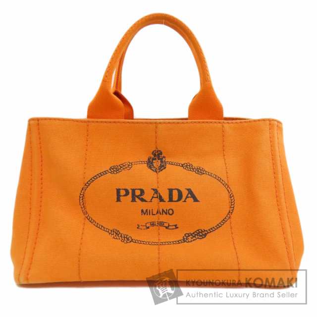 プラダ PRADA カナパ ハンドバッグ キャンバス レディース 中古