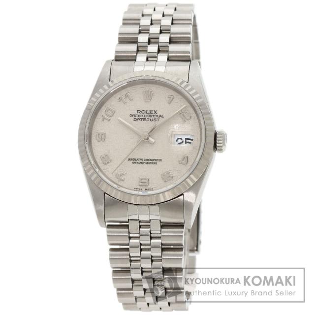 ロレックス ROLEX 16234  デイトジャスト  腕時計 ステンレススチール SS K18WG  メンズ  中古の通販は腕時計メンズ