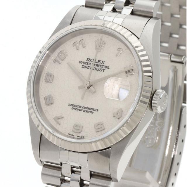 ロレックス ROLEX 16234  デイトジャスト  腕時計 ステンレススチール SS K18WG  メンズ  中古の通販は