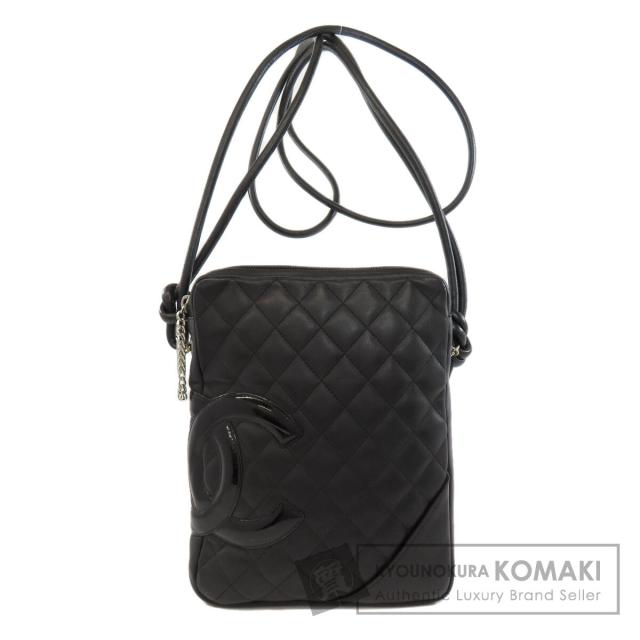 シャネル CHANEL  カンボンライン シルバー金具  ショルダーバッグ カーフ レディース  中古の通販は