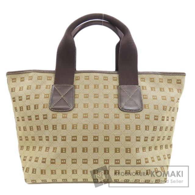 バリー BALLY  総柄  ハンドバッグ キャンバス レディース  中古
