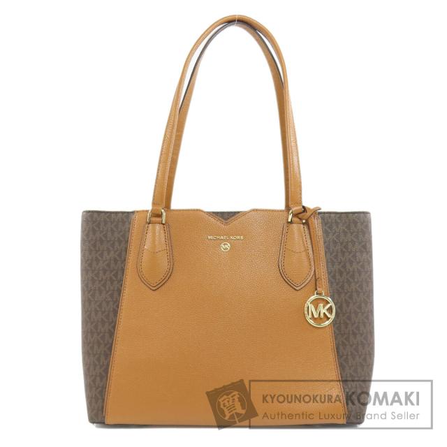 マイケルコース Michael Kors  MKシグネチャー  トートバッグ PVC レディース  中古