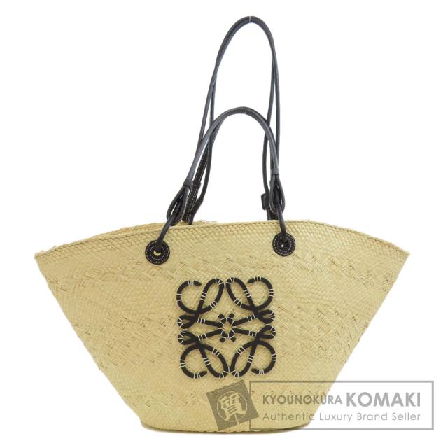 ロエベ LOEWE  アナグラム 2WAY  トートバッグ ストロー レディース  中古の通販は