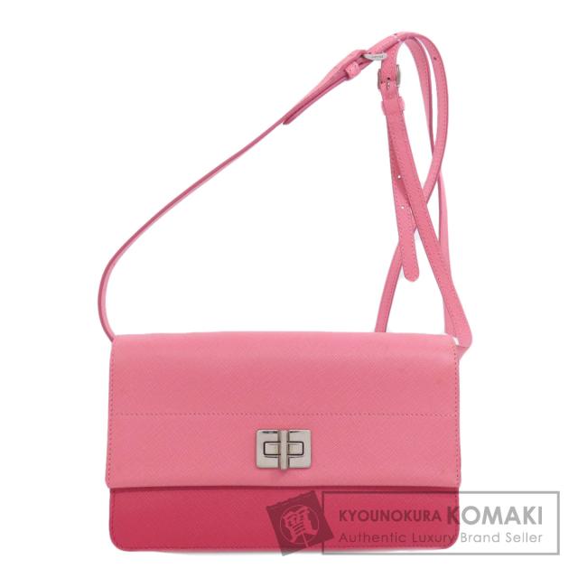 プラダ ガレリアサフィアーノ バッグ スモール ピンク ショルダーストラップ付き プラダ ガレリアサフィアーノ バッグ スモール ピンク ショルダー