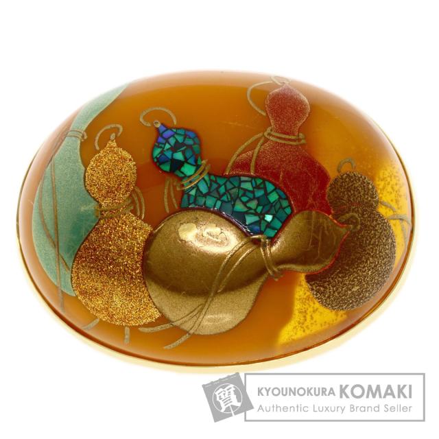 セレクトジュエリー SELECT JEWELRY  コハク 琥珀 武司  帯留め K18イエローゴールド     中古 103,000円