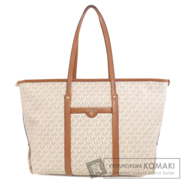 マイケルコース Michael Kors  MKシグネチャー 2WAY  トートバッグ PVC レディース  中古