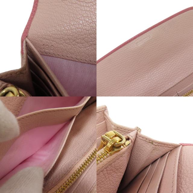 ミュウミュウ MIUMIU ロゴ リボン 長財布（小銭入れあり） レザー レディース 中古_7
