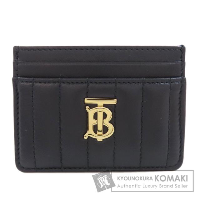バーバリー BURBERRY  ロゴ  カードケース レザー レディース  中古