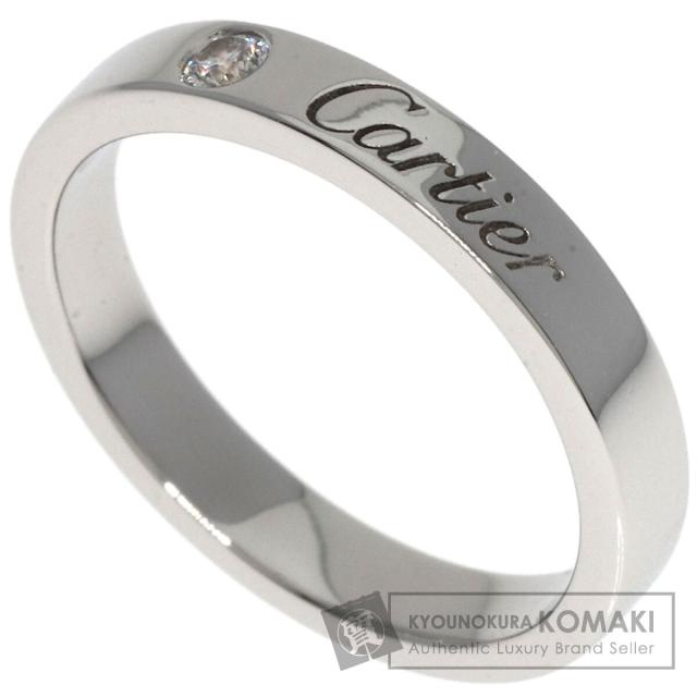 カルティエ CARTIER エングレーブド 1P ダイヤモンド #48 リング・指輪 