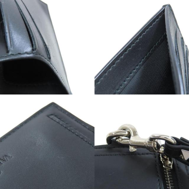 バレンティノ VALENTINO ネックウォレット 二つ折り財布（小銭入れあり） レザー 中古_8