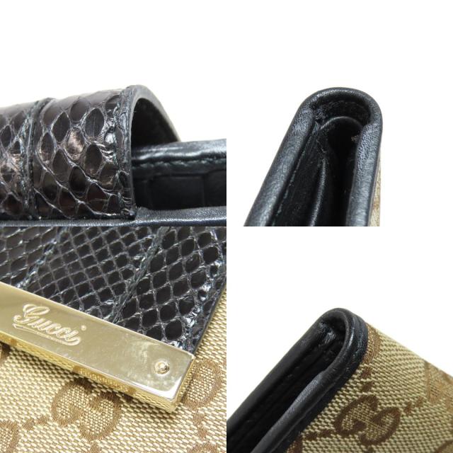 Mサイズ グッチ GUCCI 181669 GG 二つ折り財布（小銭入れあり） キャンバス