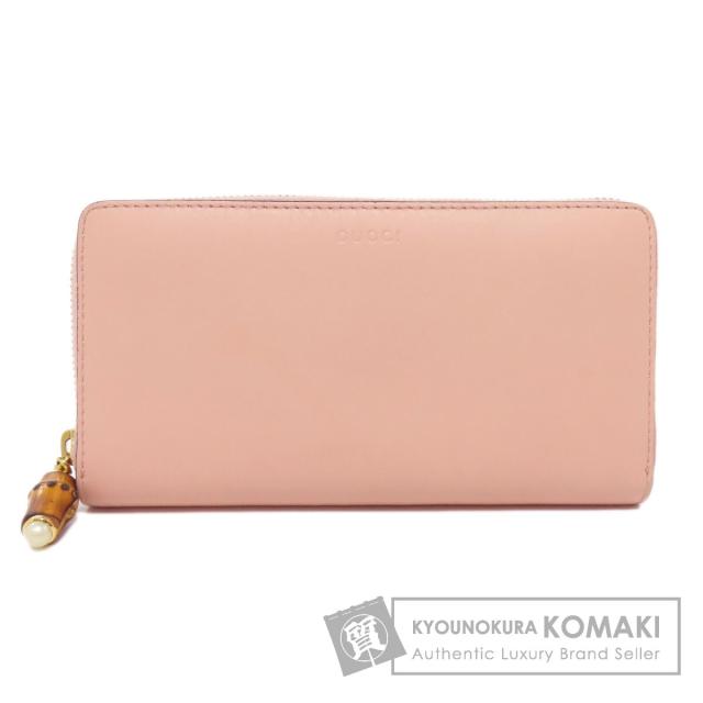 グッチ GUCCI 453158  ロゴ  長財布（小銭入れあり） レザー レディース  中古