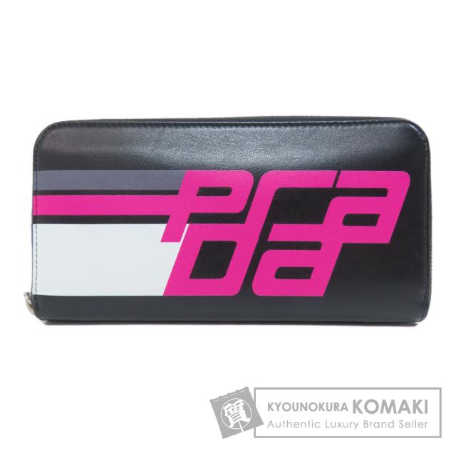 プラダ PRADA  ラウンドファスナー  長財布（小銭入れあり） レザー レディース  中古の通販は