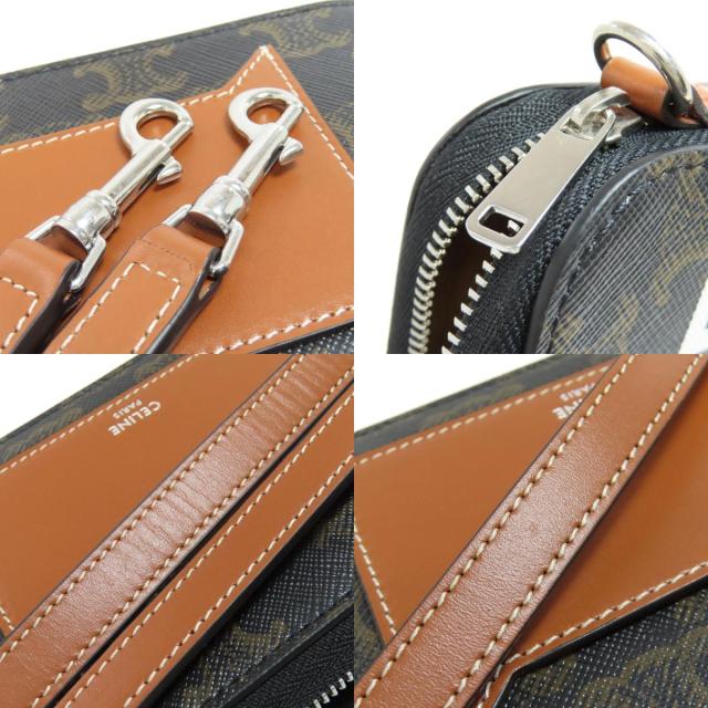 セリーヌ CELINE トリオンフ ショルダーバッグ PVC レディース 中古_8